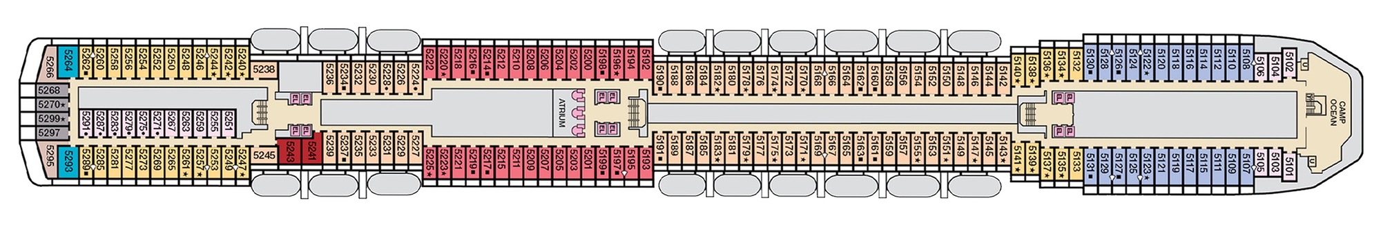 Deck 5 - Upper plan